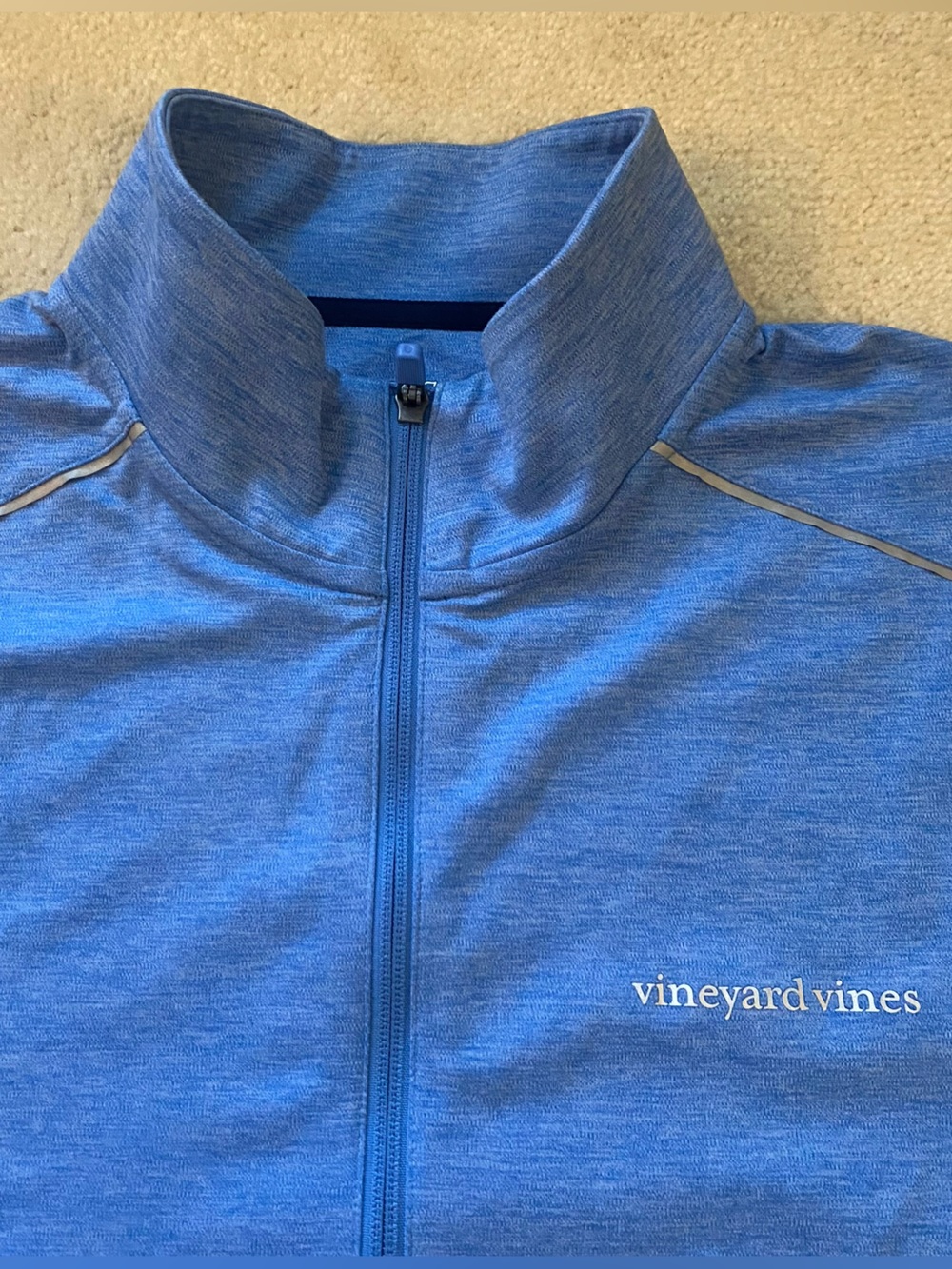 Vineyard Vines Performance Quarter Zip Pullover Men's Large Blue